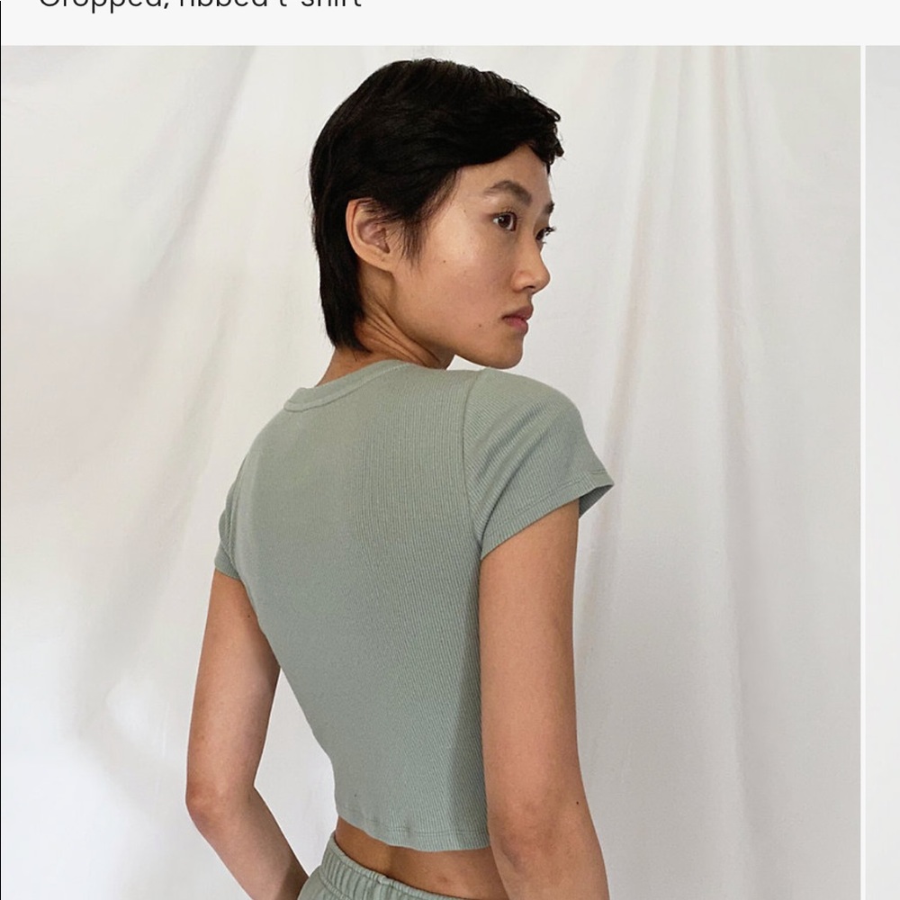 Tna cropped rib t-shirt